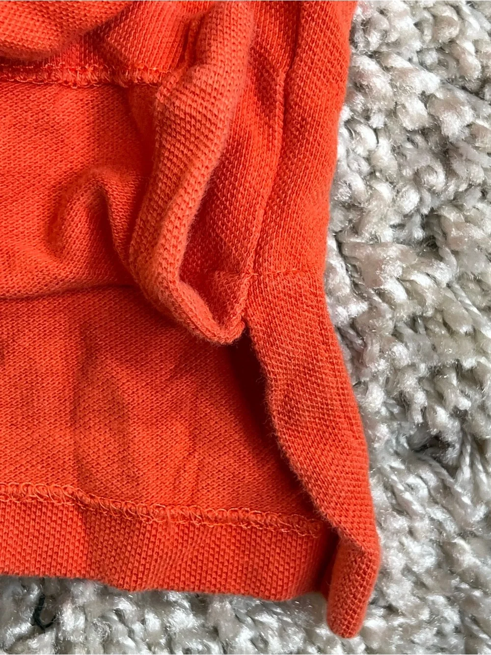 Vintage Polo Ralph Lauren Orange Turtleneck Sweater Made in USA LARGE